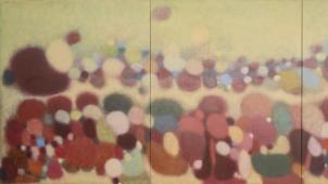 Triptych, 2021, huile sur toile, 160 x 390 cm, 48.000 €.