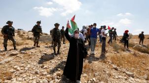 Manifestation contre la colonisation israélienne, le 7 septembre dernier près de Hébron, en Cisjordanie.