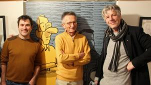 Nicoby, Patrice Leconte et Joub au Centre belge de la bande dessinée.