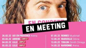 Julien Doré a apposé un «en meeting» à la place de «en tournée» sur ses dates de concert.