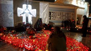 Le monument en mémoire des victimes du Holodomor, à Kiev.