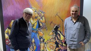 Johan De Moor et Stephen Desberg, les biographes des «Sauvages Animaux» du hard rock.