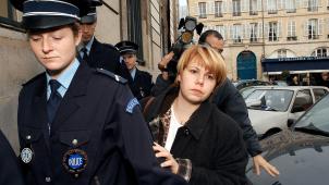 Christine Malèvre après la première audience de son procès devant les assises des Yvelines.