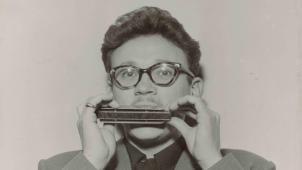 Jean-Baptiste Thielemans, qu’on ne nommait pas encore Toots, à l’harmonica. Sans doute dans les années 1940.