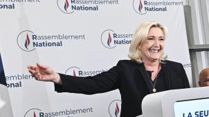 La président du RN Marine Le Pen.