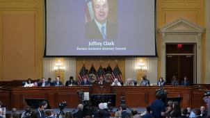 Audition de Jeffrey Clark devant la commission d’enquête du Congrès sur les événements du Capitole, ce 23 juin 2022.