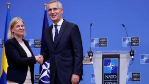 Au siège de l’OTAN à Bruxelles ce lundi la première ministre suédoise Magdalena Andersson et le secrétaire général Jens Stoltenberg ont tenu une conférence de presse en prélude à la conférence de Madrid.