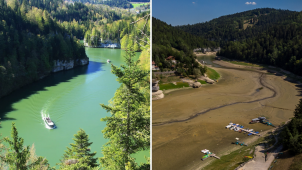 La sécheresse met à rude épreuve le tourisme, notamment au Lac des Brenets, situé à la frontière entre la France et la Suisse. La compagnie de navigation locale est à l