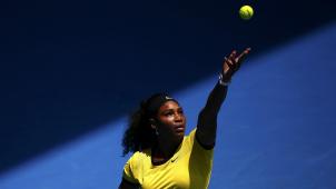 Service de Serena Williams face à Maria Sharapova lors des quart de finale de l’Australian Open en 2016.