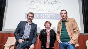 Les lauréats: Joris Mertens, Florence Cestac, Stéphane Lambert.