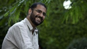 Alaa Abdel Fattah en 2017, lors d’un des rares moments de liberté dont il a pu jouir ces dernières années.