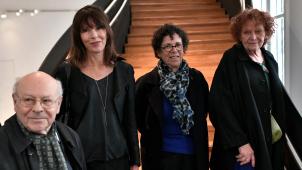 De gauche à droite, Rachel Cusk, Annette Wieviorka et Claudie Hunzinger. L’auteur polonais Krzysztof Pomian (à gauche) a, lui, reç un prix spécial pour l’ensemble de son œuvre.