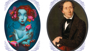 Pour dessiner sa Petite Sirène, Benjamin Lacombe s’est inspiré des traits de son créateur, Hans Christian Andersen.