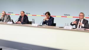 BELGIUM WALLOON GOVERNMENT PRESS CONFERENCE