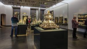 «Grünes Gewölbe», la Voûte verte en allemand, est le nom allemand du musée renfermant la plus importante collection de trésors en Europe.