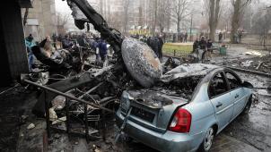 epaselect UKRAINE HELICOPTER CRASH