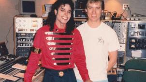 Brad Sundberg en studio avec Michael Jackson.