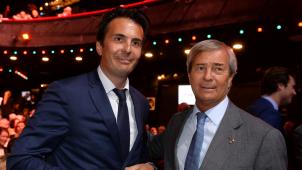 Yannick Bolloré et son père Vincent. Selon «Le Figaro», informé par Yannick Bolloré, Vivendi «pourrait bien finir par céder 100% d’Editis à un seul repreneur».