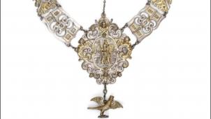 Le collier dit « de Rubens », d’un poids de 881,28 grammes et estimé 150.000-300.000 euros.