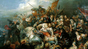 La bataille des Éperons d’or évoquée par la toile éponyme du peintre anversois Nicaise De Keyser a été dévoilée en pleine Révolution… belge de 1830.