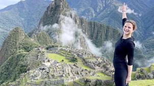 Natacha, avant de trouver la mort au Pérou, a pu visiter le Machu Picchu en janvier 2022.