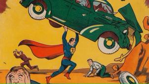 L’exemplaire en parfait état du premier numéro d’«Action Comics» avec l’apparition de Superman en 1938.