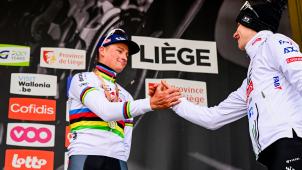Deux hommes ont survolé le printemps, en particulier Mathieu van der Poel (à gauche), troisième à Liège après avoir remporté le Ronde et Paris-Roubaix.
