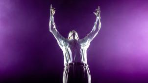 Stromae lors d’un de ses derniers concerts au Palais 12 de Bruxelles en mars 2023.