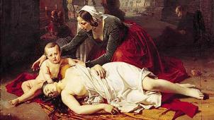 Le massacre de la population liégeoise vu par le peintre verviétois Barthélemy Vieillevoye, en 1842.