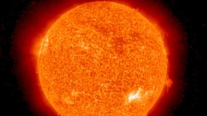Tempête solaire observée par la Nasa en 2010.