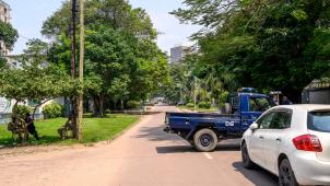 Un blocage de la garde républicaine et de la police après l’attaque d’hommes armés à Kinshasa.