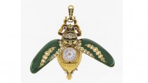 La montre coléoptère dissimulée, estimée 1.500-2.500 €.