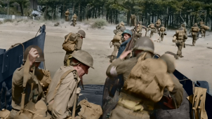 Le débarquement de Normandie, opération militaire décisive de la Seconde Guerre mondiale.
