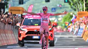 Tadej Pogacar a remporté toutes les étapes de prestige de ce Giro, dont la plus belle, celle du Monte Grappa.
