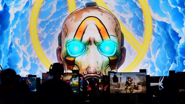 Les amateurs de jeux vidéo jouent à Borderlands 3 au 2019 Electronic Entertainment Expo (salon consacré exclusivement aux jeux vidéo), également connu sous le nom E3, à Los Angeles le 11 juin dernier.