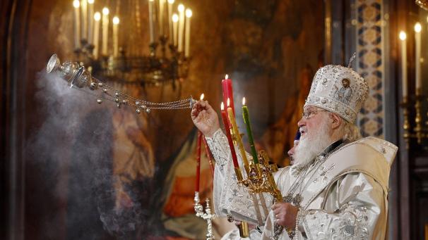 Du côté de l’église orthodoxe russe, on célèbre Pâques à Moscou.
