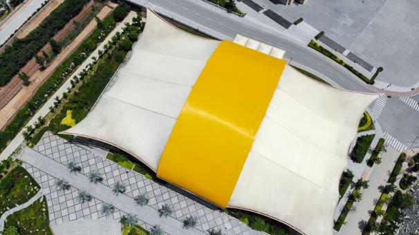 Le stade de Zhengzhou, en Chine, est en forme d’oreiller dès lors que l’on observe le bâtiment du ciel.