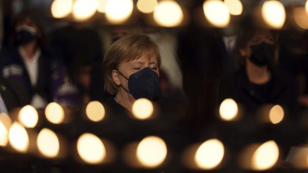 Angela Merkel était présente à la cérémonie commémorative pour les victimes des inondations qui ont touché l’Allemagne.