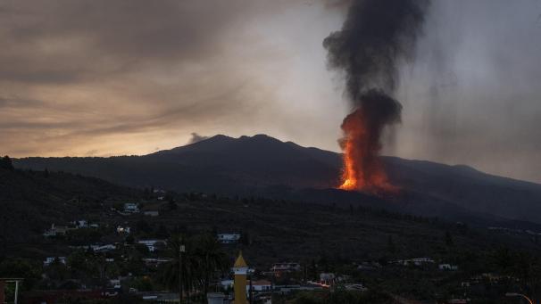 Une éruption de lave sur l’île de La Palma, aux Canaries.
