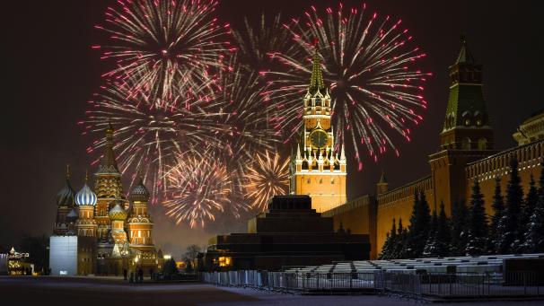 Célébrations du Nouvel An à Moscou.