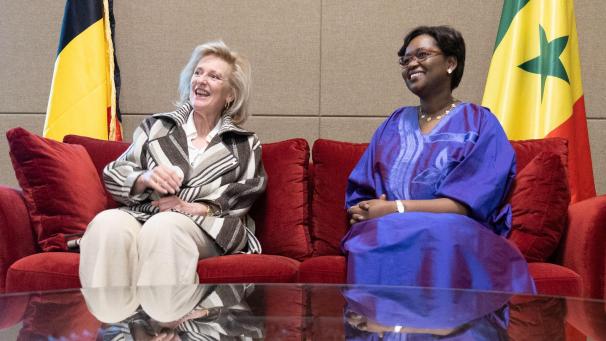 La princesse Astrid et la Ministre sénégalaise de l’économie, Oulimata Sarr.