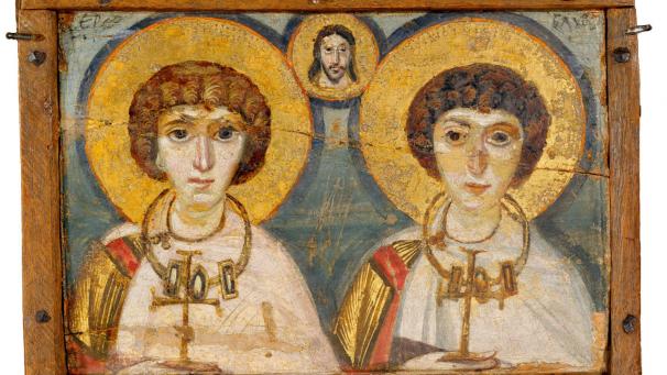La fameuse icône « Saint Serge et Saint Bacchus », provenant d’un monastère du Sinaï, est l’un des trésors conservés jusqu’ici au musée national des arts Bohdan-et-Varvara Khanenko, et qui trouvera abri au Louvre.