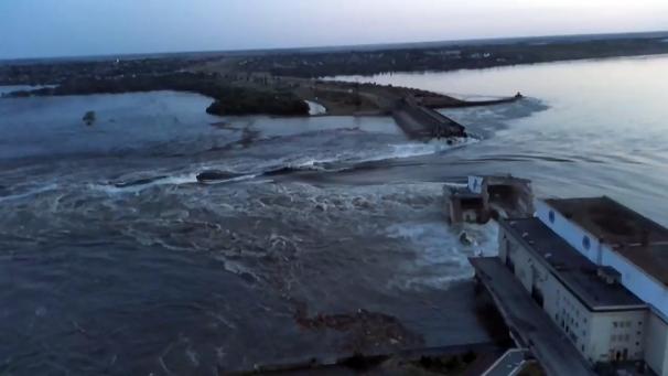 La barrage de Kakhovka a été détruit dans la nuit de lundi à mardi.