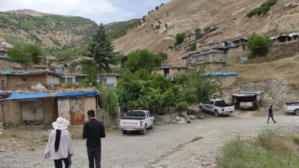 Vue de Galala (province de Souleimaniyeh), où ne vivent plus qu’une trentaine de familles sur la soixantaine que le village comptait avant le début des bombardements turcs dans la région en 2017.