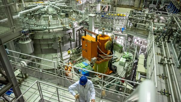 Le plus grand réacteur expérimental de fusion nucléaire au monde à l’Institut de fusion de Naka, au Japon.