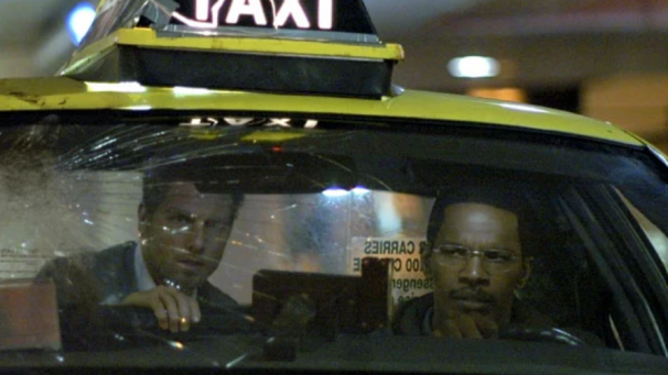 Taximan, Max (J. Foxx) se retrouve embarqué dans la course meurtrière d’un tueur à gages (T. Cruise).