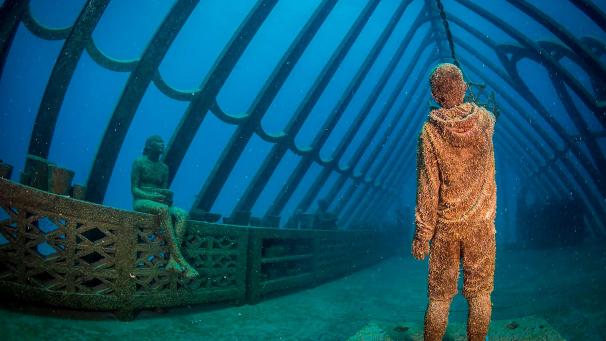 Le Museo Subacuático de Arte, au Mexique, un musée... sous-marin!