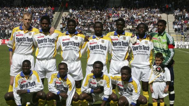 L’équipe de Beveren en finale : dix Ivoiriens et un Letton.