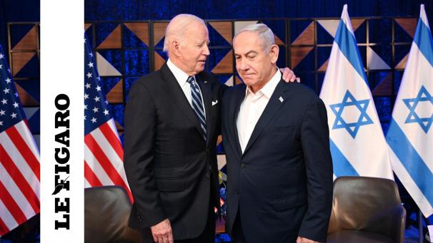 Biden et Netanyahou à Tel Aviv en octobre 2023. Sans rejeter explicitement les propositions du président américain, le Premier ministre israélien a affirmé que « les conditions pour mettre fin à la guerre n’ont pas changé. »