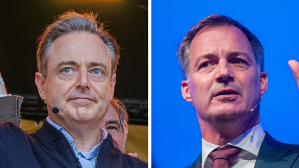 Bart De Wever (N-VA) et Alexander De Croo (Open VLD).